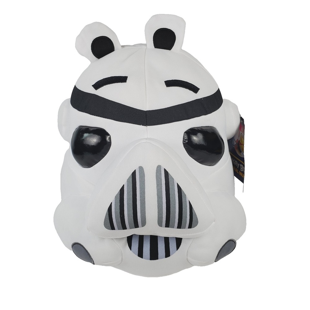 Star Wars Angry Birds Large 15" Storm Trooper White Pig Plush 2012 Commonwealth